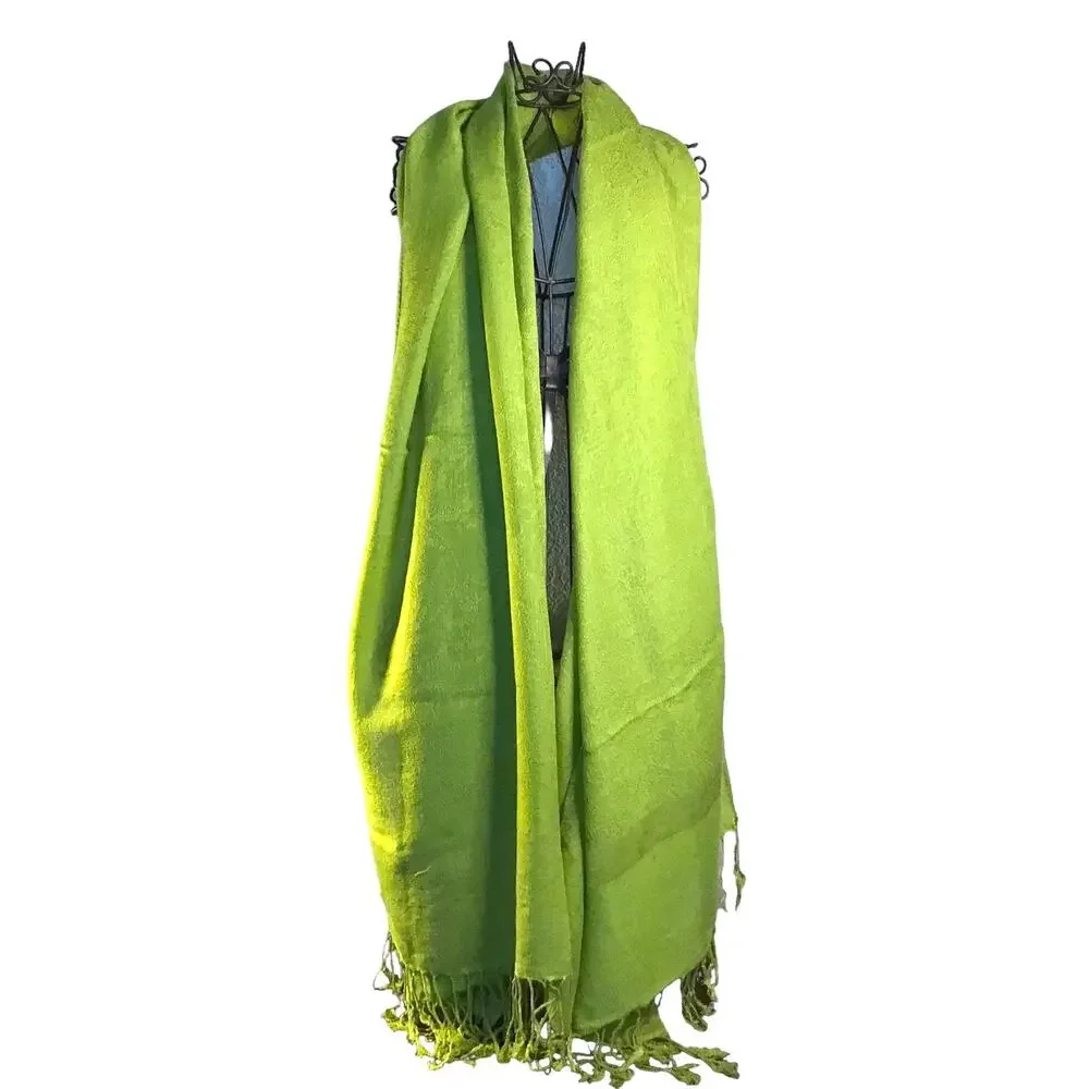 Pashmina Green Wrap Scarf